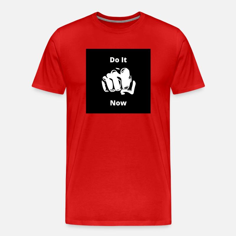 Tun Sie es jetzt - Männer Premium Bio T-Shirt - Rot