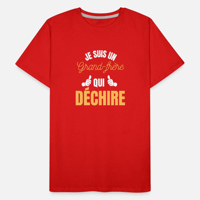 Ich bin ein großer Bruder, der weint - großer Bruder Männer Premium Bio T-Shirt