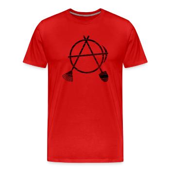 garden diy - Men's Premium Organic T-Shirt - red - Front - Damien (186cm)