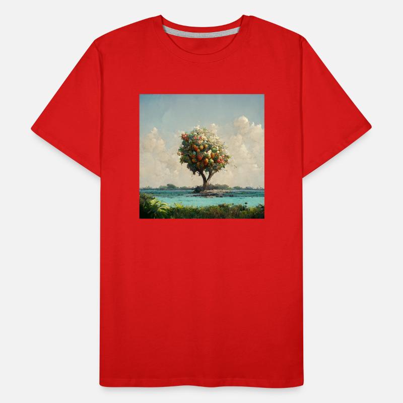 Île Tree T-shirt bio Premium Homme