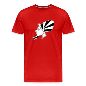 Pharaon - T-shirt bio Premium Homme - rouge - Devant - Damien (186cm)