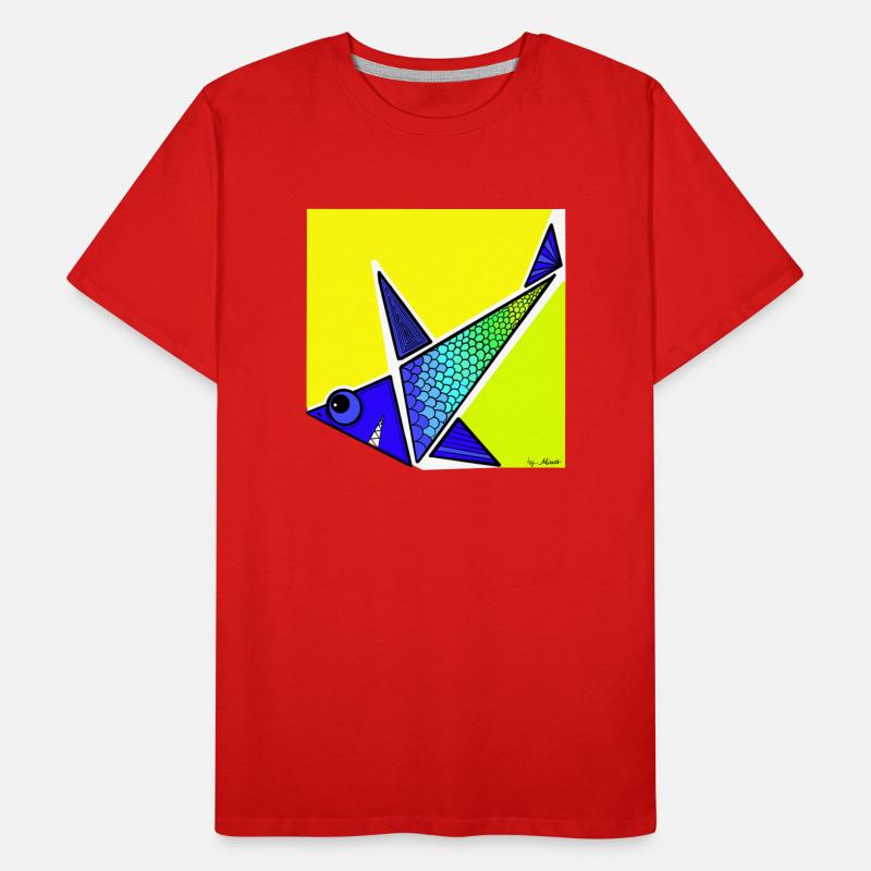 Mr fish T-shirt bio Premium Homme