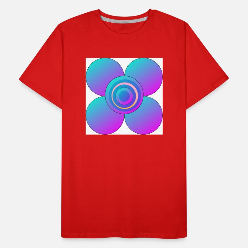 Bunte Blume Männer Premium Bio T-Shirt