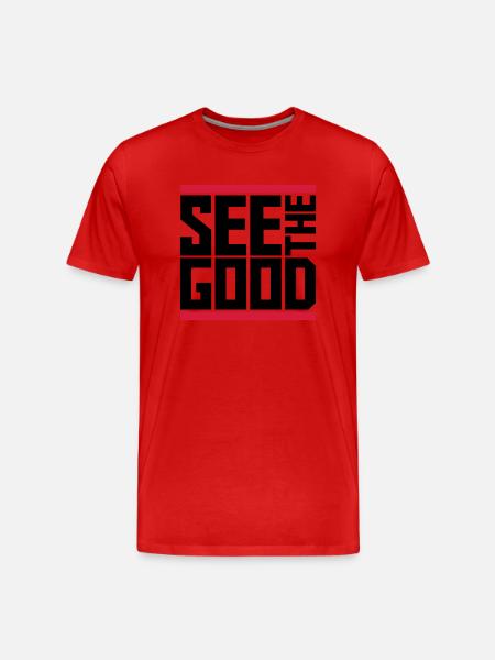 see the good quote - Men's Premium Organic T-Shirt - red
