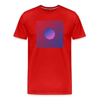 Ball - Männer Premium Bio T-Shirt - Rot - Vorne - Damien (186cm)