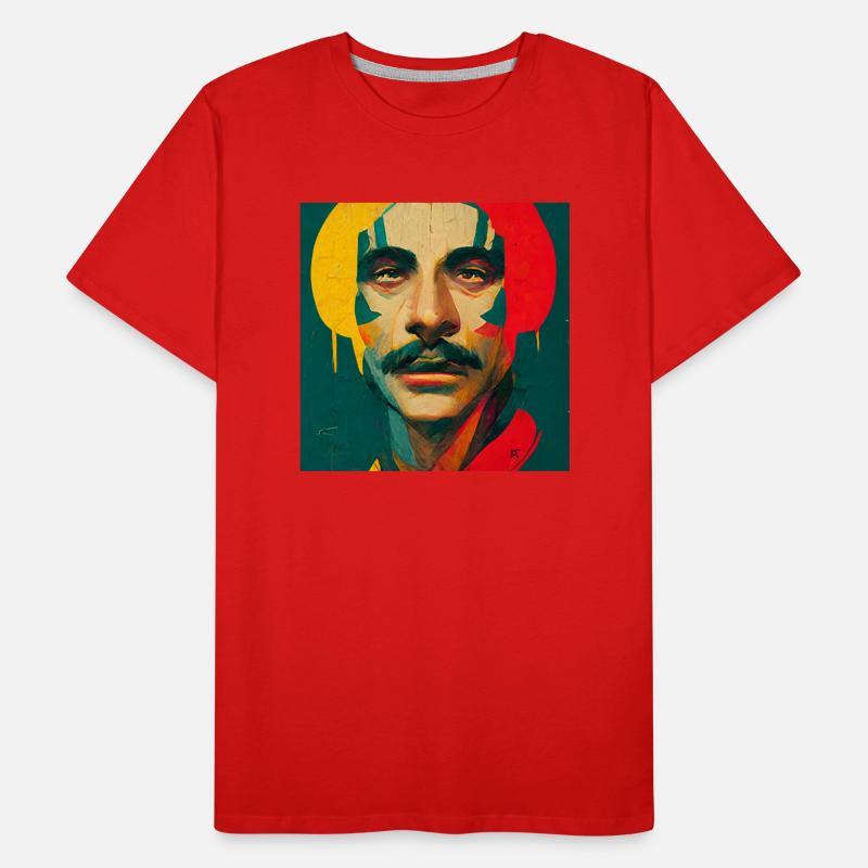 Esquisse colorée rastafari T-shirt bio Premium Homme