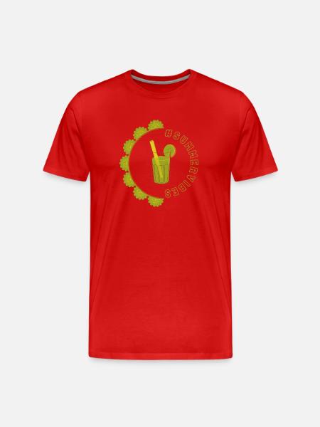 Summer vibes - Kiwi Design - Men's Premium Organic T-Shirt - red