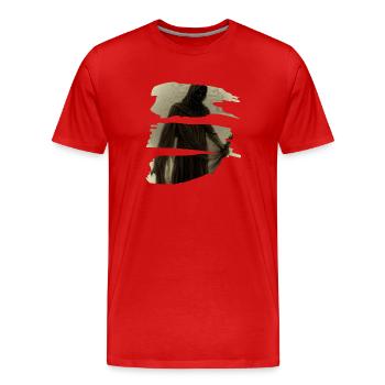 d’Halloween - T-shirt bio Premium Homme - rouge - Devant - Damien (186cm)