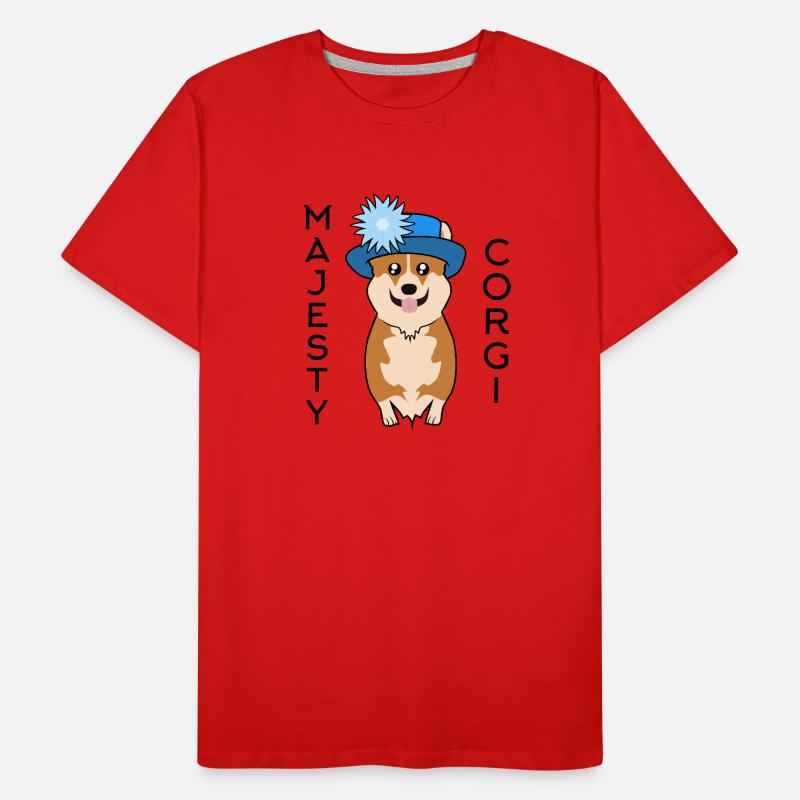 Majesté Corgi T-shirt bio Premium Homme