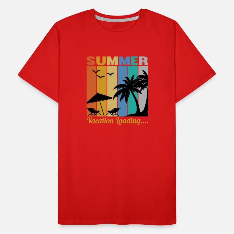 Summer Vacation Loading... Men's Premium Organic T-Shirt