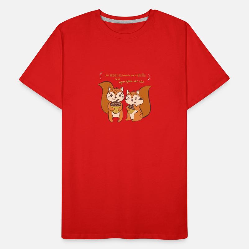 Les écureuils pensent... T-shirt bio Premium Homme
