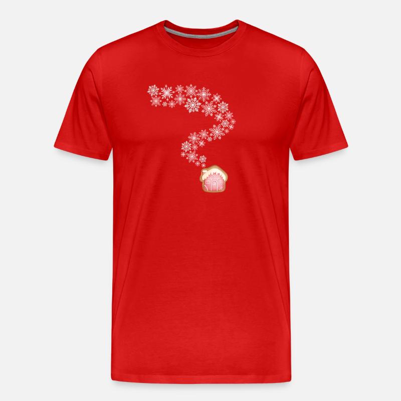 Lebkuchenhaus - Männer Premium Bio T-Shirt - Rot