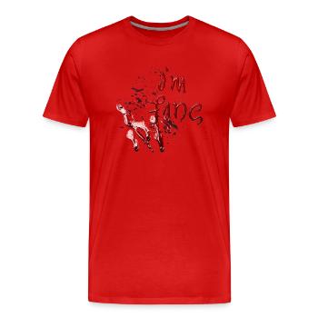 Halloween gruselige Hexe Horror Geist Monster Blut - Männer Premium Bio T-Shirt - Rot - Vorne - Damien (186cm)