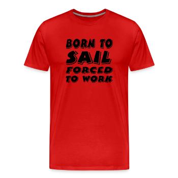 Voile - T-shirt bio Premium Homme - rouge - Devant - Damien (186cm)