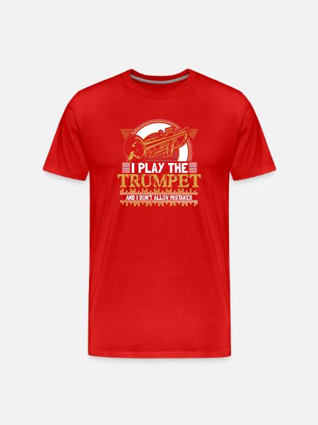 Trumpet - Men's Premium Organic T-Shirt - red