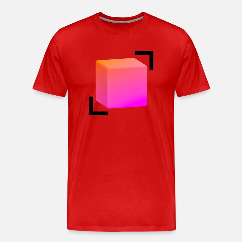 Farbwüfel - Männer Premium Bio T-Shirt - Rot