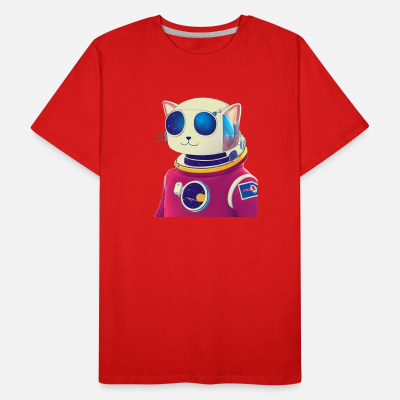 Space Cat Men's Premium Organic T-Shirt