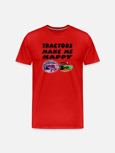 Tractor - Men's Premium Organic T-Shirt - red