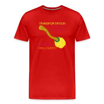 SINGLE HEUTE ABEND - Männer Premium Bio T-Shirt - Rot - Vorne - Damien (186cm)