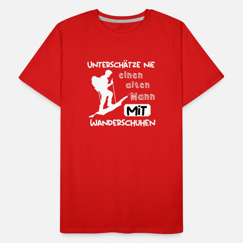 Mit Wanderschuhen Männer Premium Bio T-Shirt
