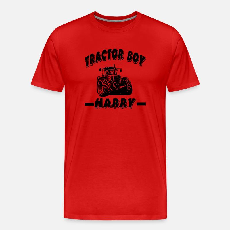 Traktor - Männer Premium Bio T-Shirt - Rot
