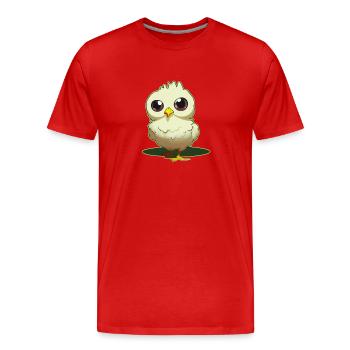 Manga Kücken - T-shirt bio Premium Homme - rouge - Devant - Damien (186cm)