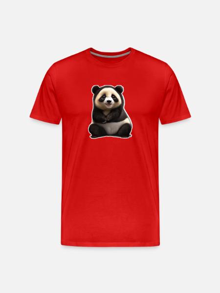 Panda 7 - T-shirt bio Premium Homme - rouge