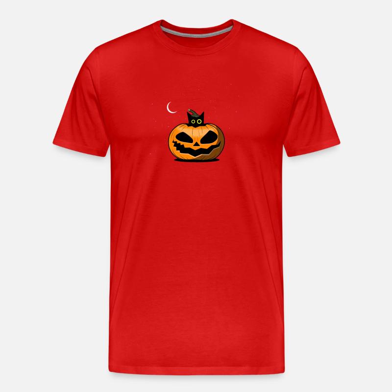 Halloween - Männer Premium Bio T-Shirt - Rot