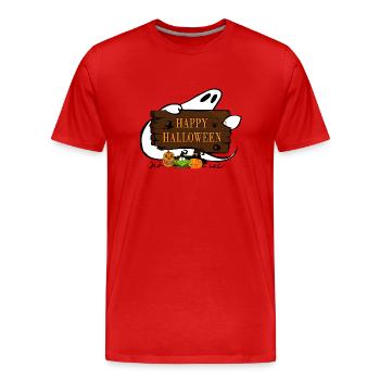 HAPPY HALLOWEEN 6 - T-shirt bio Premium Homme - rouge - Devant - Damien (186cm)