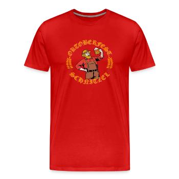 Bayerisches Fest Oktober - Männer Premium Bio T-Shirt - Rot - Vorne - Damien (186cm)