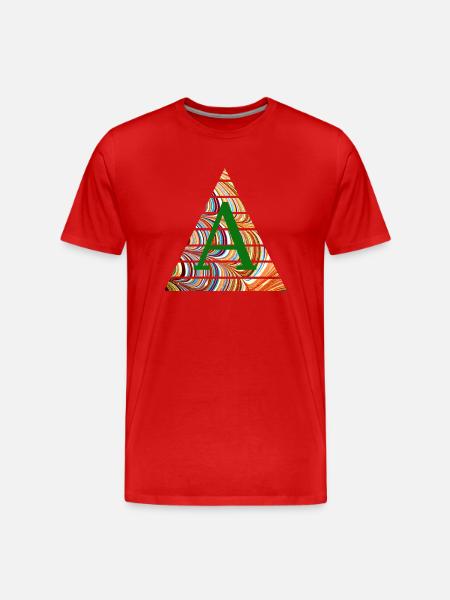 triangle e 56 a - Men's Premium Organic T-Shirt - red