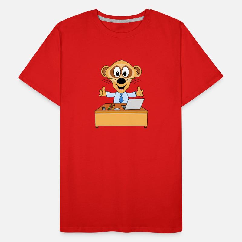 ERDMÄNNCHEN - ARBEIT - JOB - BERUF - MITARBEITER Männer Premium Bio T-Shirt