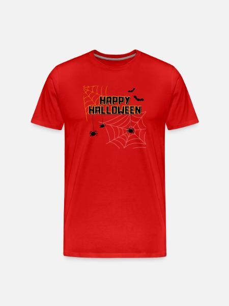 Happy Halloween - Men's Premium Organic T-Shirt - red