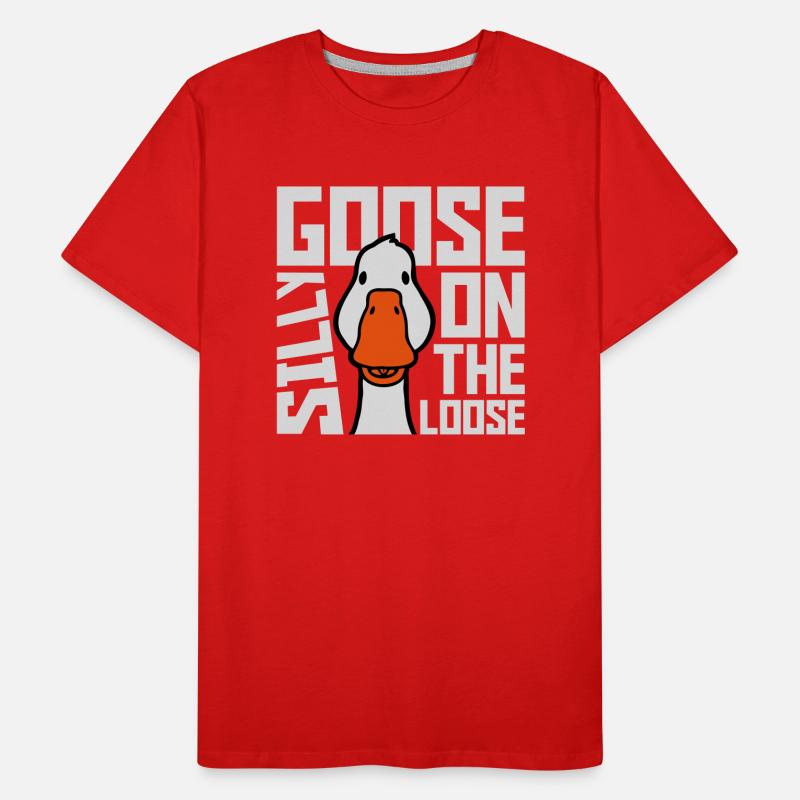 goose on the loose Männer Premium Bio T-Shirt