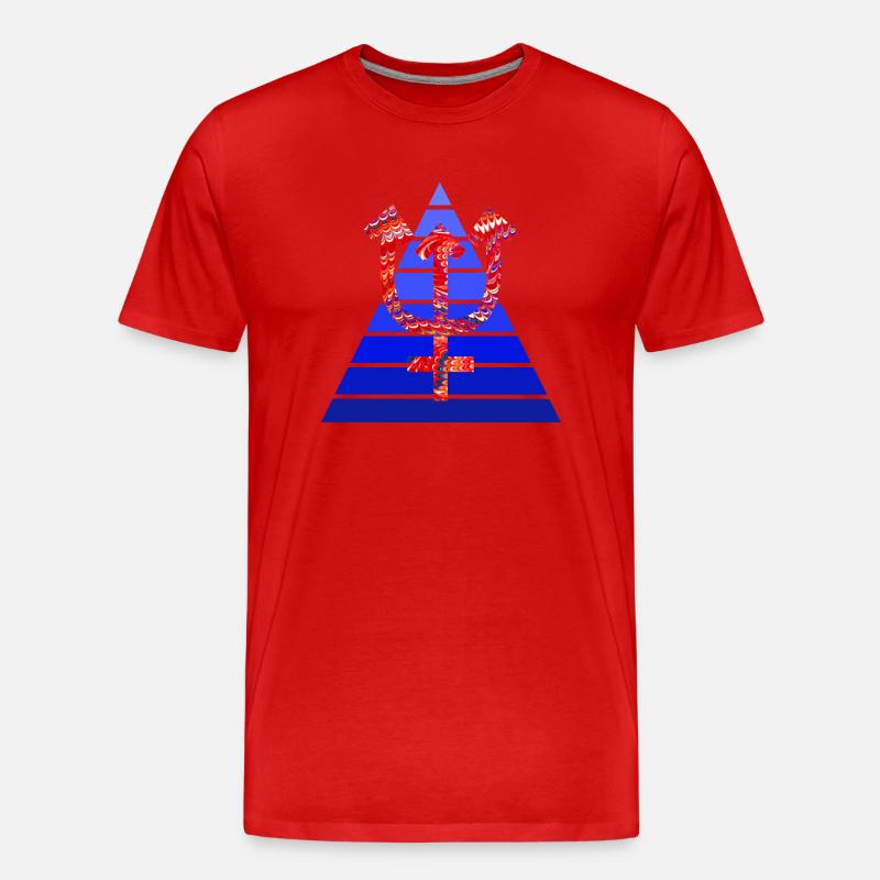 neptun 110 a - Männer Premium Bio T-Shirt - Rot