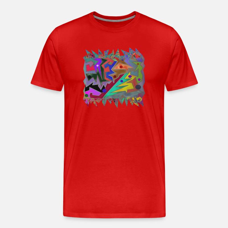 Kruste in der Höhle - Männer Premium Bio T-Shirt - Rot