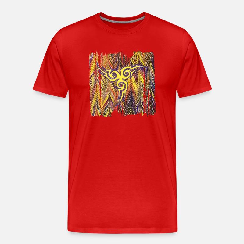 keltisches symbol 17 e 281 - Männer Premium Bio T-Shirt - Rot