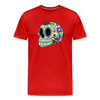 Calavera : Hôtels - T-shirt bio Premium Homme - rouge - Devant - Damien (186cm)