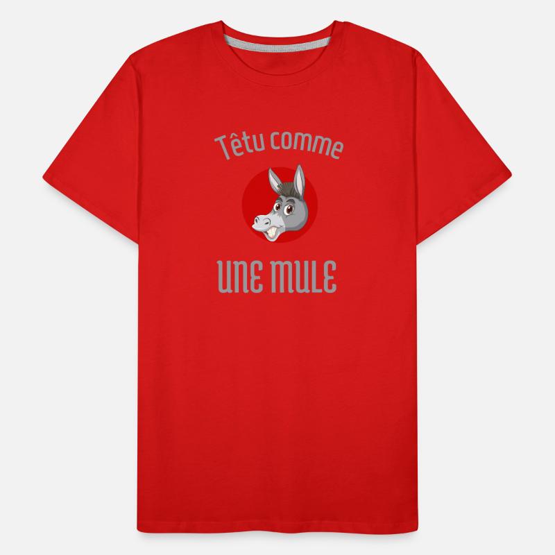 Têtu comme une mule T-shirt bio Premium Homme
