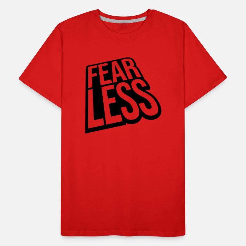 fearless Text Quote Design Men's Premium Organic T-Shirt