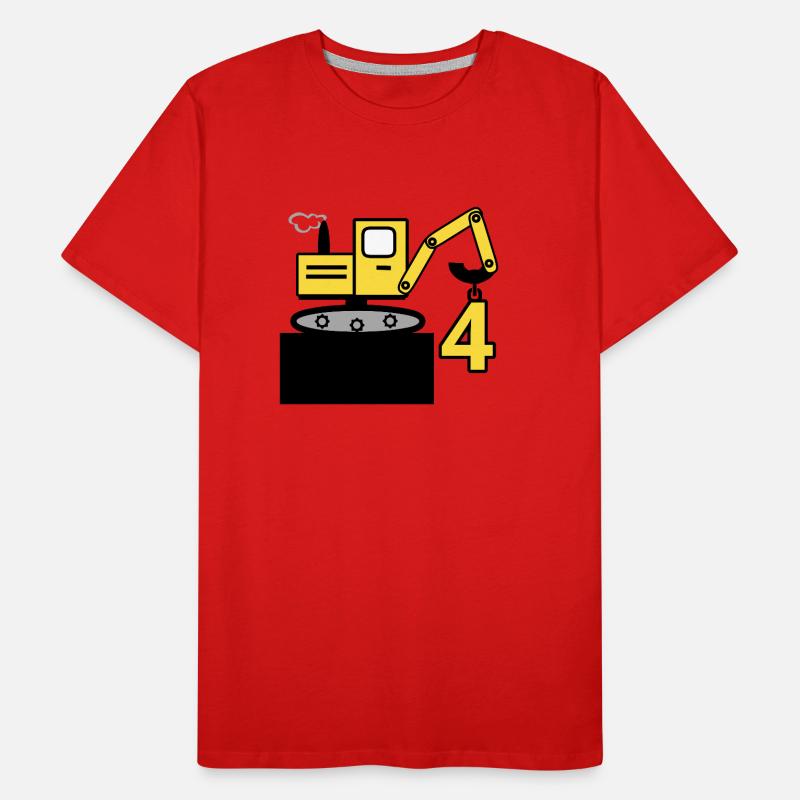 Bagger Männer Premium Bio T-Shirt