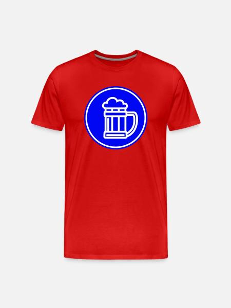 Beer Icon Icon - Men's Premium Organic T-Shirt - red