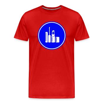 Make Up Kosmetik Icon - Männer Premium Bio T-Shirt - Rot - Vorne - Damien (186cm)