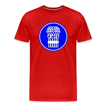 Icône de légume - T-shirt bio Premium Homme - rouge - Devant - Damien (186cm)