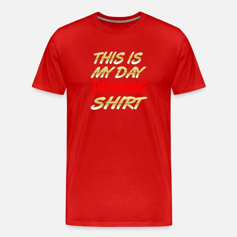Bier - Männer Premium Bio T-Shirt - Rot