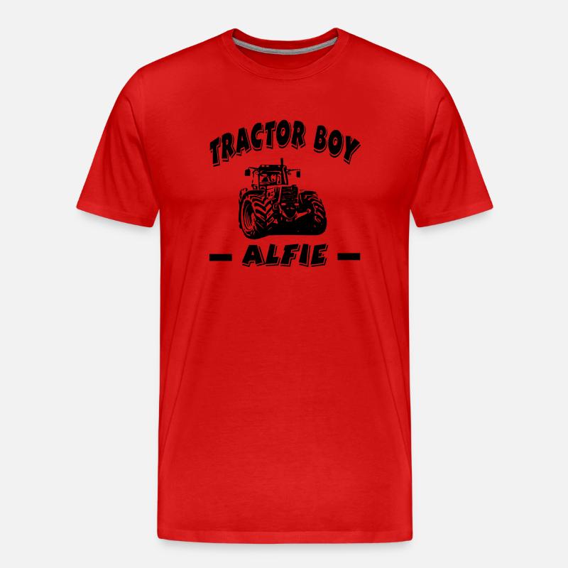 Traktor - Männer Premium Bio T-Shirt - Rot