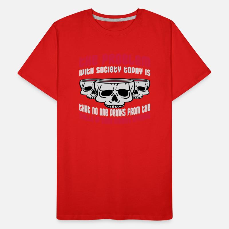 boissons de crânes ennemis T-shirt bio Premium Homme