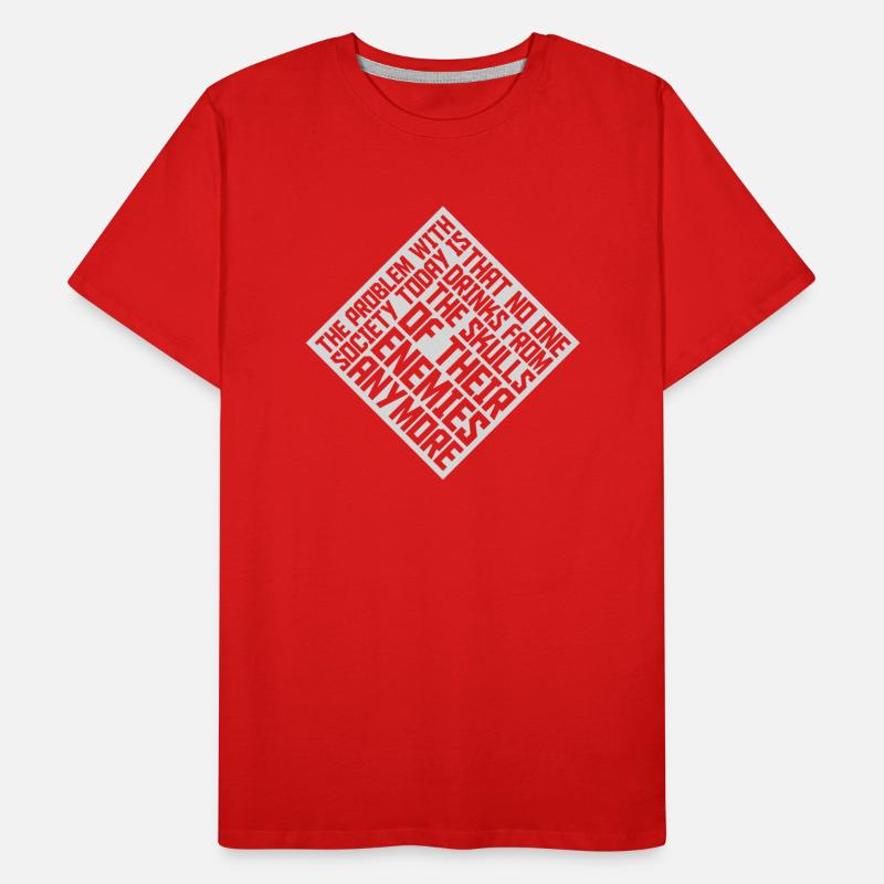 drinks from enemies skulls Men's Premium Organic T-Shirt