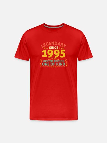 Legendary since 1995 Limited Edition - Men's Premium Organic T-Shirt - red