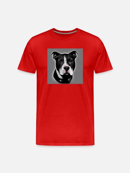 Dog best friend - Men's Premium Organic T-Shirt - red
